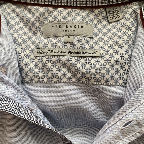 Ted Baker light blue button up size L - Picture 3 of 3